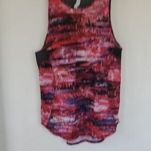 lululemon athletica Red-Pink Abstract Workout Tank